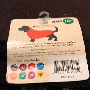 Dogs sweaters! All colors and sizes. $15.00